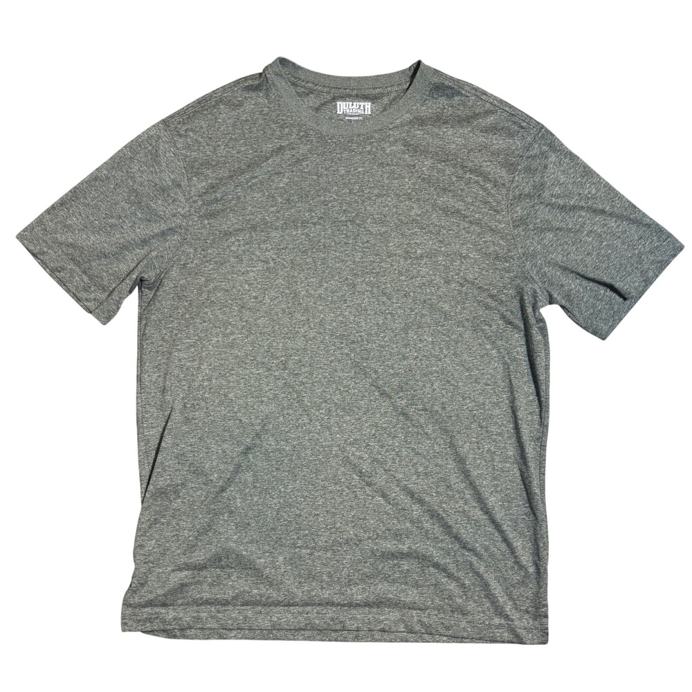 Duluth Trading Co T-Shirt Medium Gray Short Sleeve Performance Standard Fit
